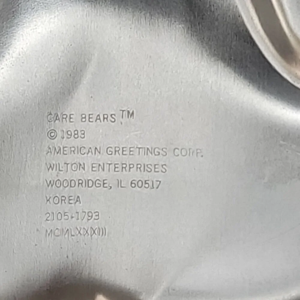 Vintage 1983 Wilton Care Bears Cake Pan 2105-1793 Tenderheart Bear Aluminum
